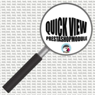 Visualização rápida do módulo PrestaShop