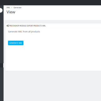 PrestaShop Module Export Products XML