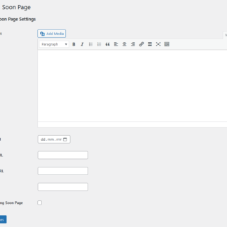 Plugin WordPress Bientôt Disponible