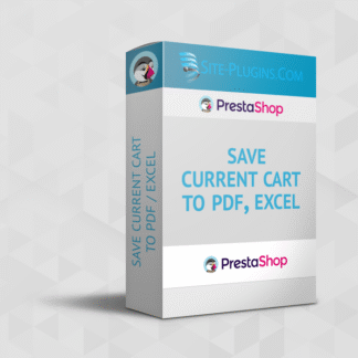 Модуль PrestaShop – Сохранение текущей корзины в PDF / Excel для PrestaShop 9.X 8.X 1.7.X 1.6.X